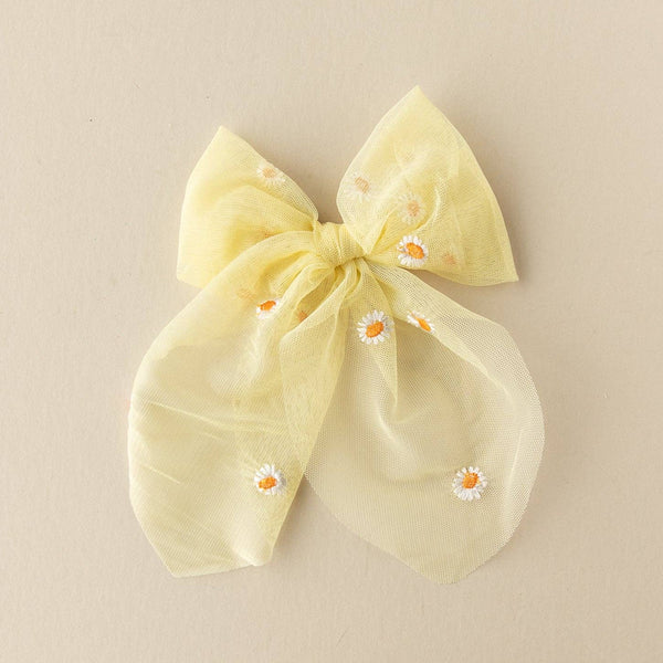 Sunrise Daisy | Tulle Statement Bow