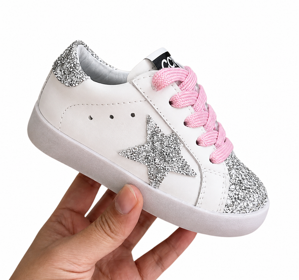 Pre Order Silver Glitter Sneaker
