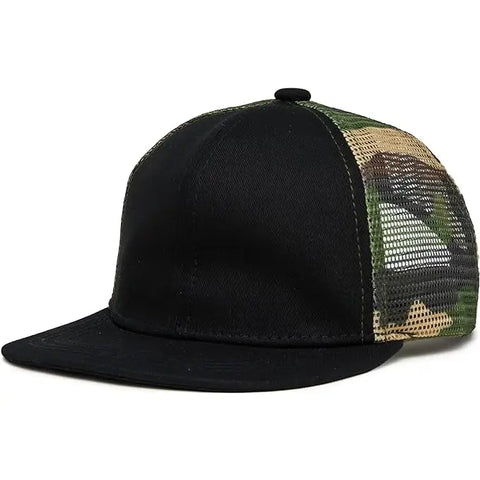 Black/ Camo Trucker Hat