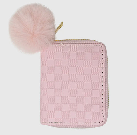 Pink Puff Ball Wallet