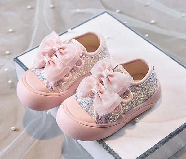 Sparkle Bow Sneakers