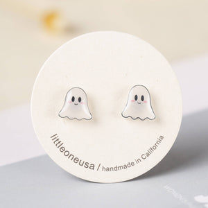 Ghost Titanium Stud Earrings