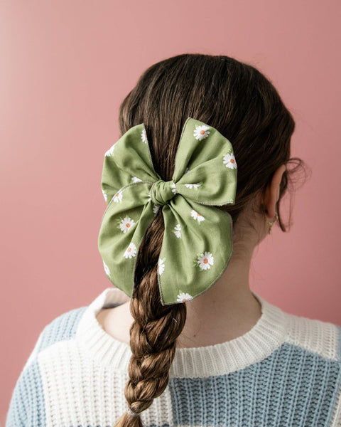 Green Daisy| Party Bow