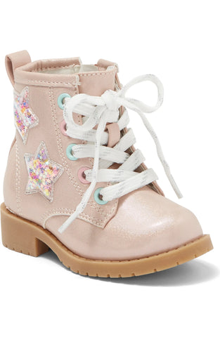 Pink Shimmer Star Boots