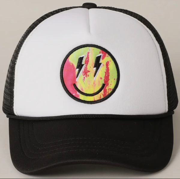 Lightening Bolt Face Hat