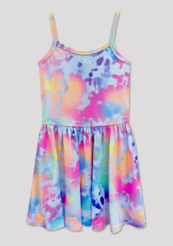 Icy Snowcone Tie Dye Dress