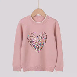 Sequin Heart Sweater