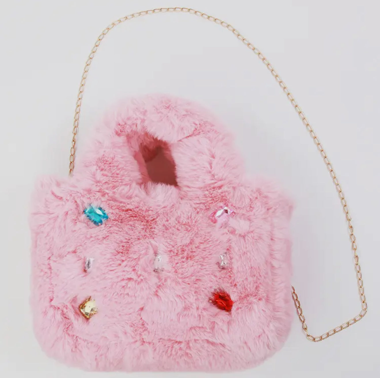 Fur Jewel handbag