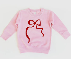 Pink Bow Sweatshirt