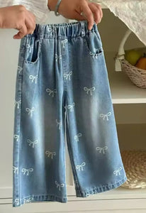 Bow Denim Pants