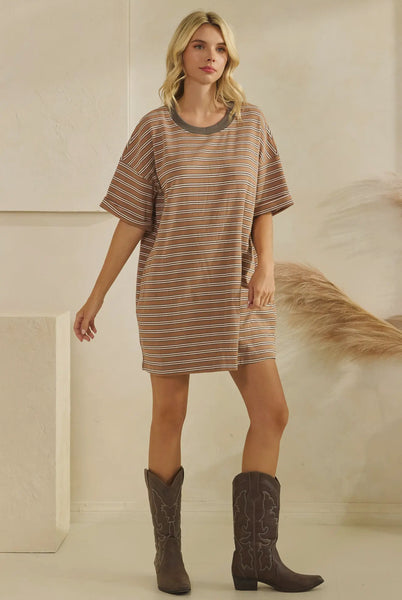 Stripe Shirt Dress