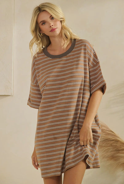 Stripe Shirt Dress