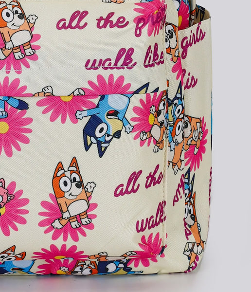 Pink Daisy Character Backpack
