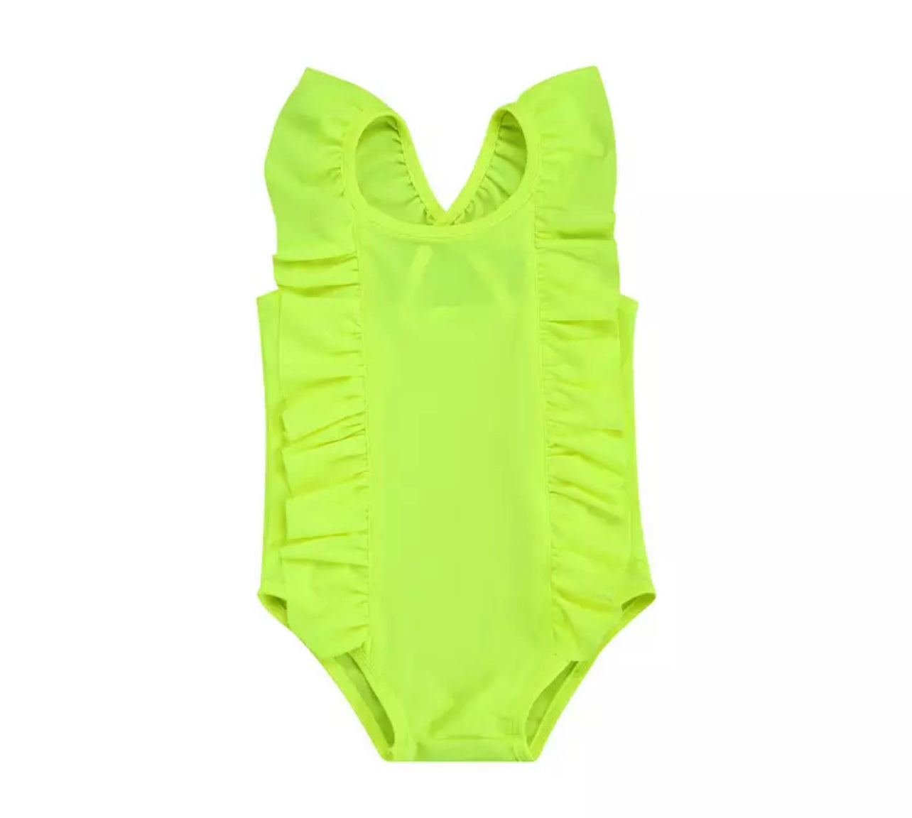 Neon Ruffle Swimsuit