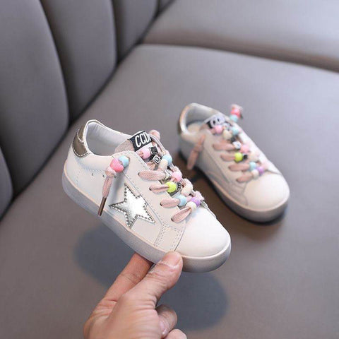 Pink Beaded Sneaker