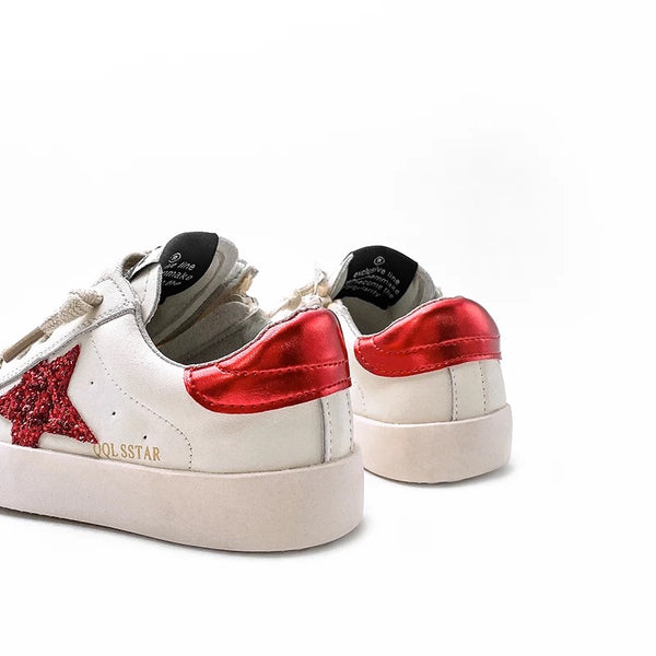 Pre Order Classic Glitter Sneaker: Red
