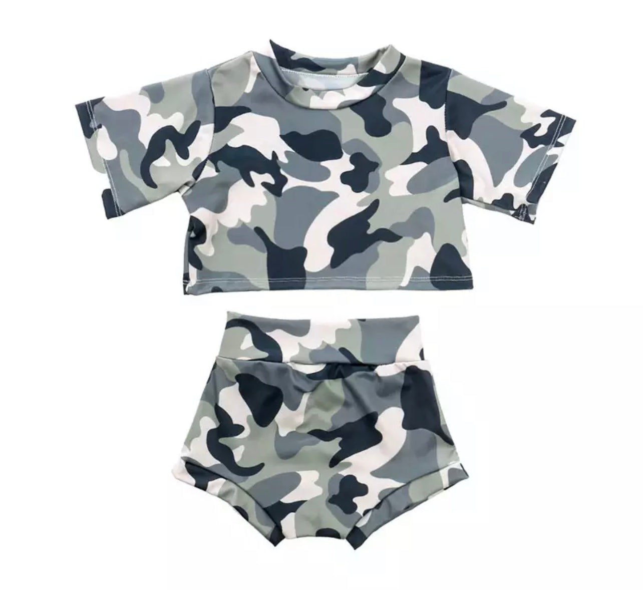 Camo Top & Bummie Set