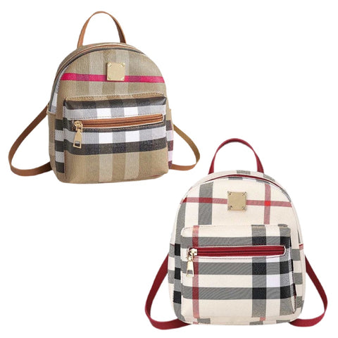 Reece Check Backpack