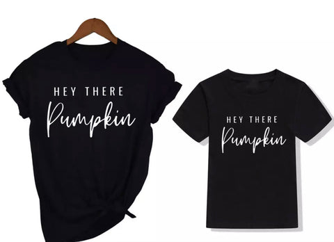 Hey There Pumpkin Mommy & Me Tee
