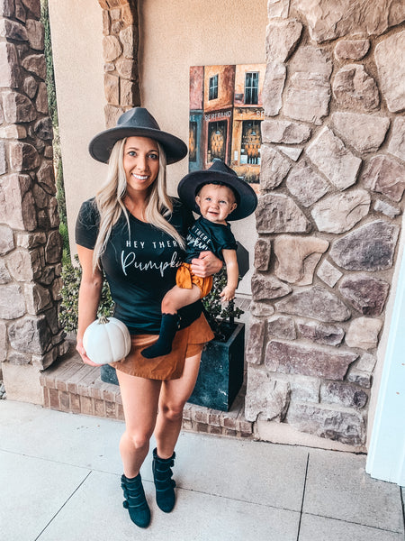 Hey There Pumpkin Mommy & Me Tee