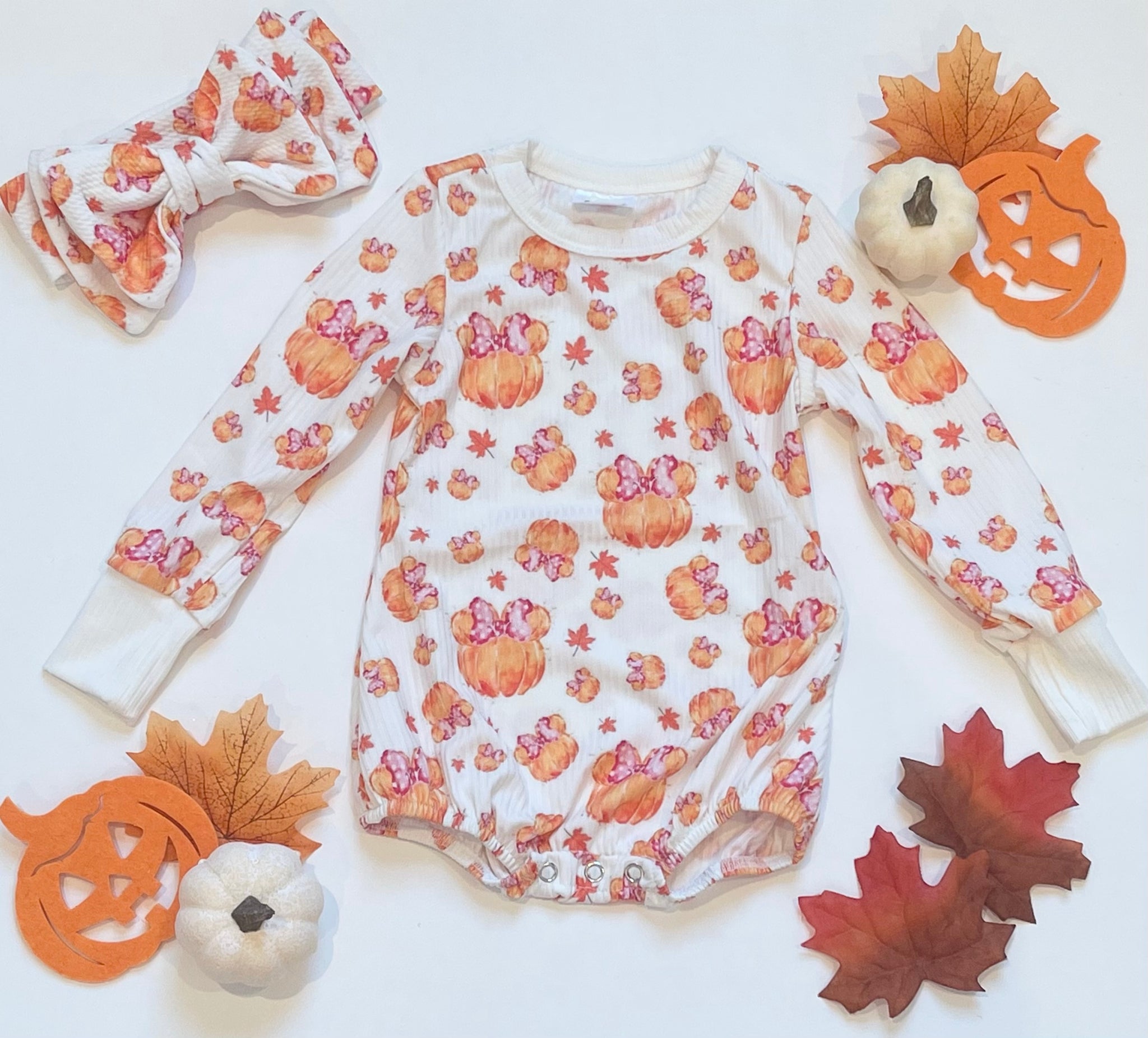 Exclusive At the Pumpkin Patch Baggy Romper