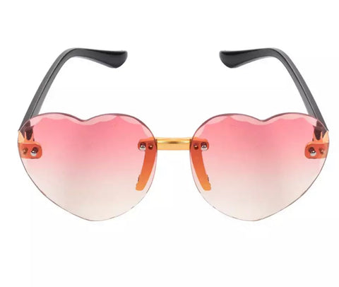 Heart Sunglasses- Peach