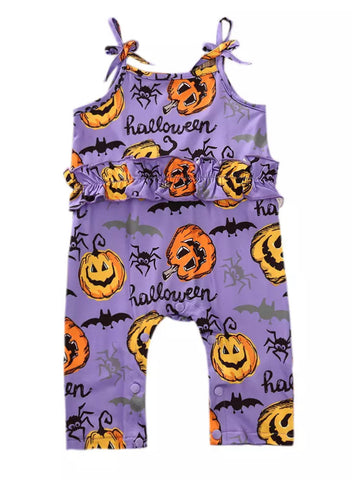 Tie Strap Halloween Romper