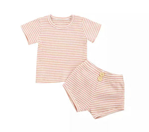 Pink Stripe Summer Set